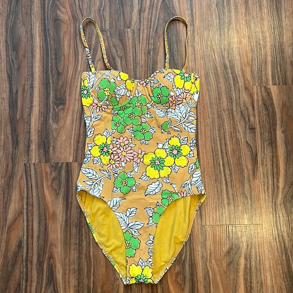 Tory Burch Printed Underwire Brown Wallpaper Floral - Picture 7 of 16